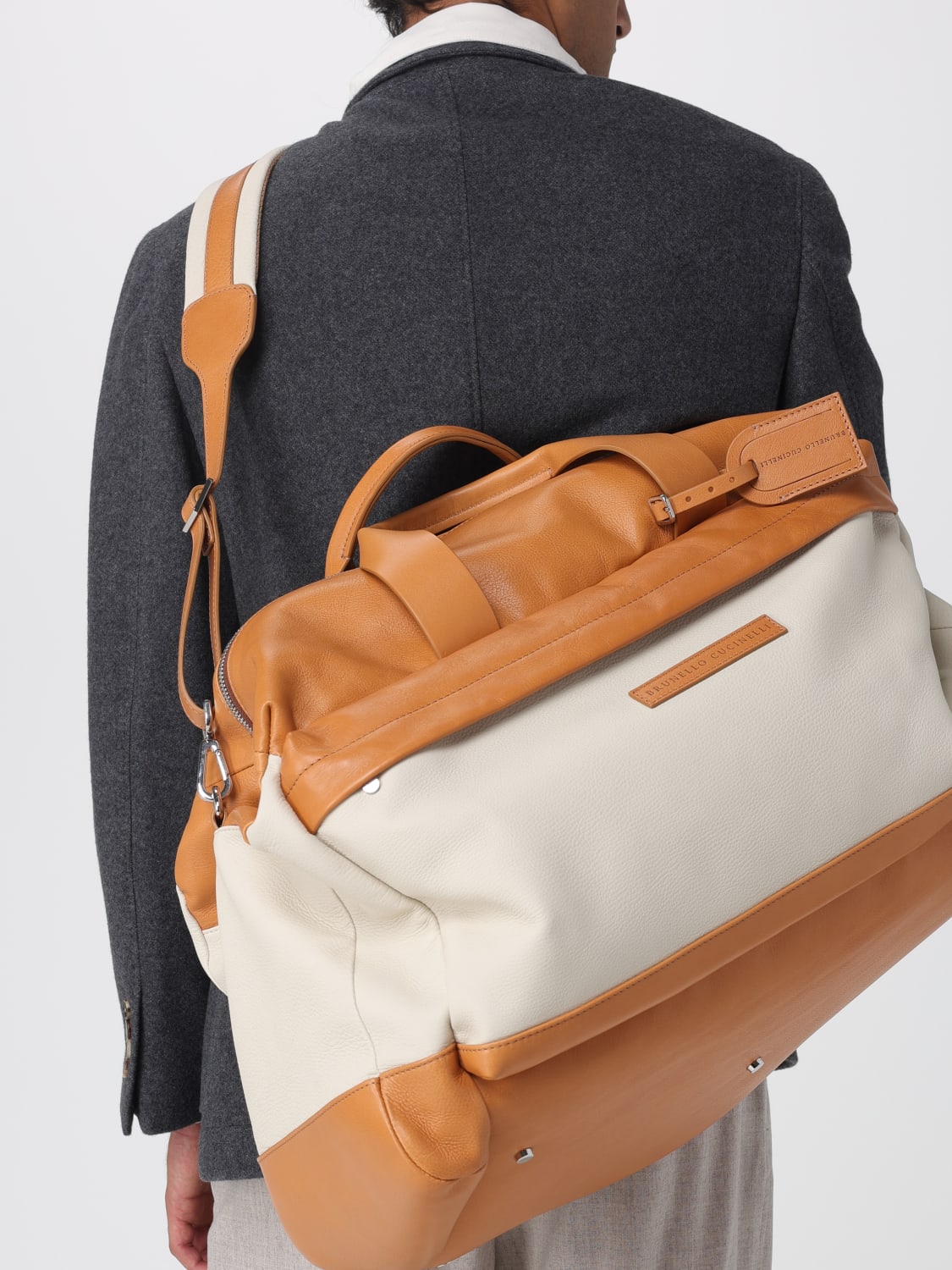 BRUNELLO CUCINELLI MALETA: Bolso hombre Brunello Cucinelli, Hielo - Img 2