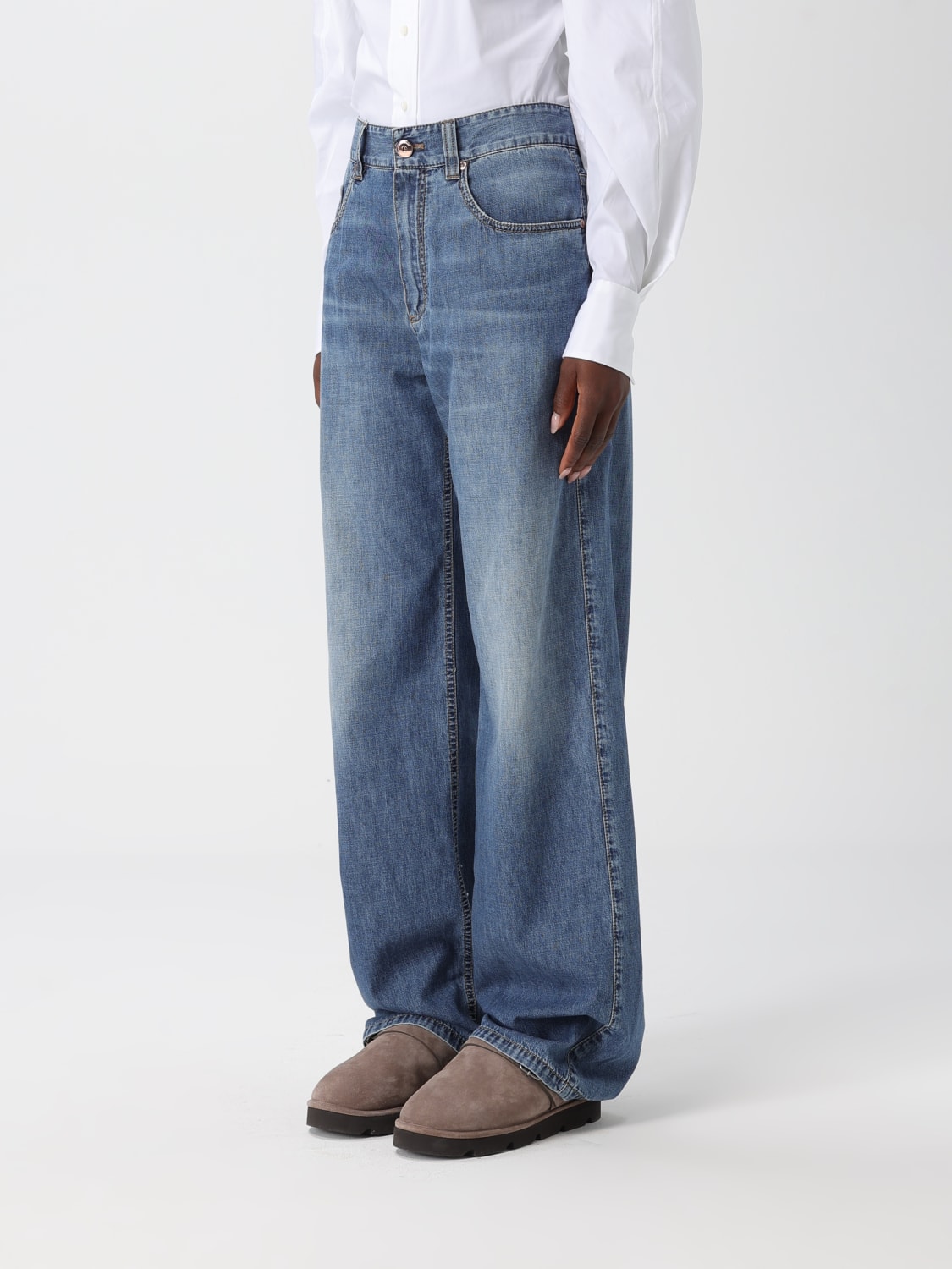 BRUNELLO CUCINELLI JEANS: Jeans Brunello Cucinelli in denim , Denim - Img 4