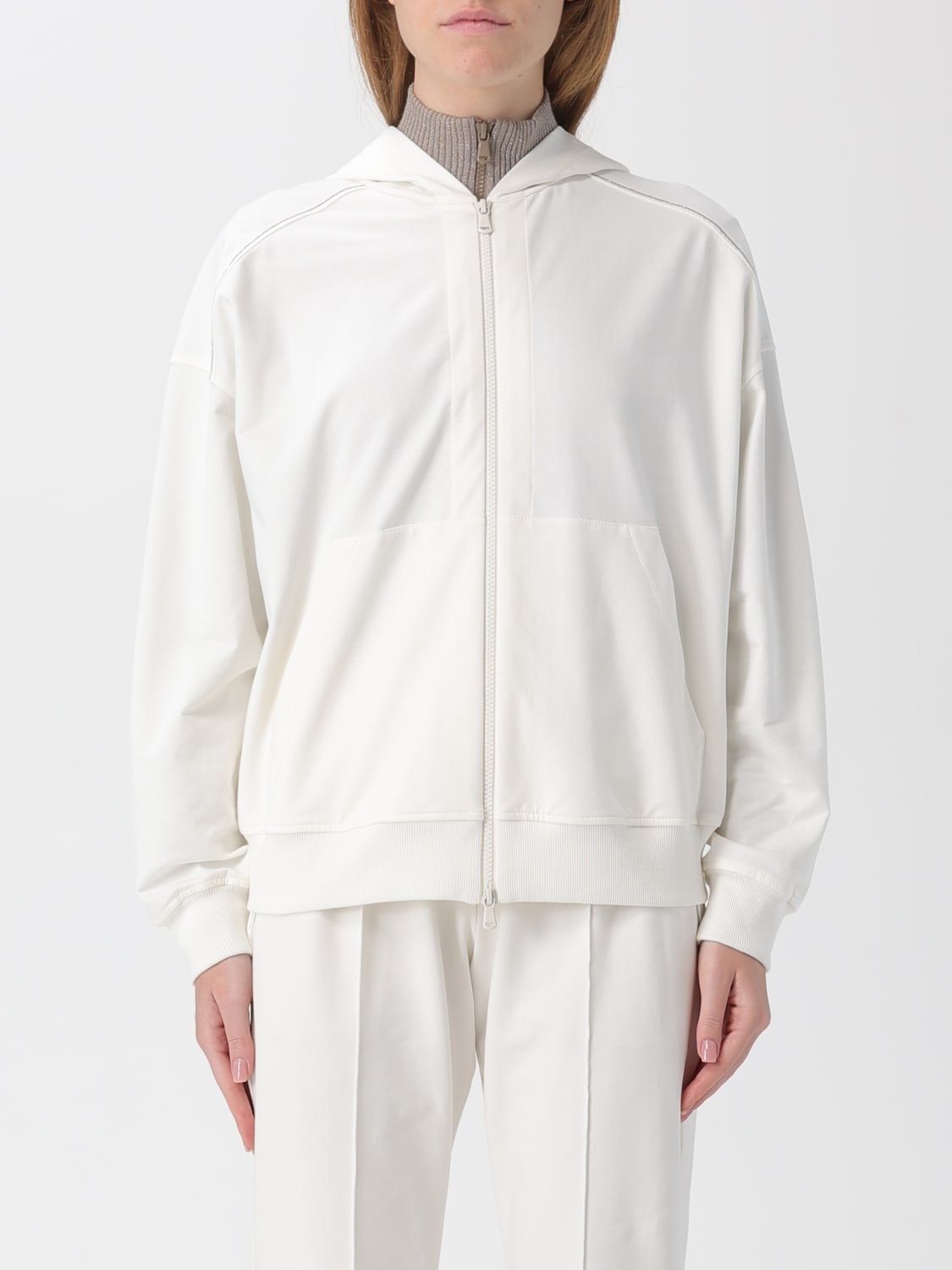 BRUNELLO CUCINELLI SWEATSHIRT: Sweater woman Brunello Cucinelli, Natural - Img 1