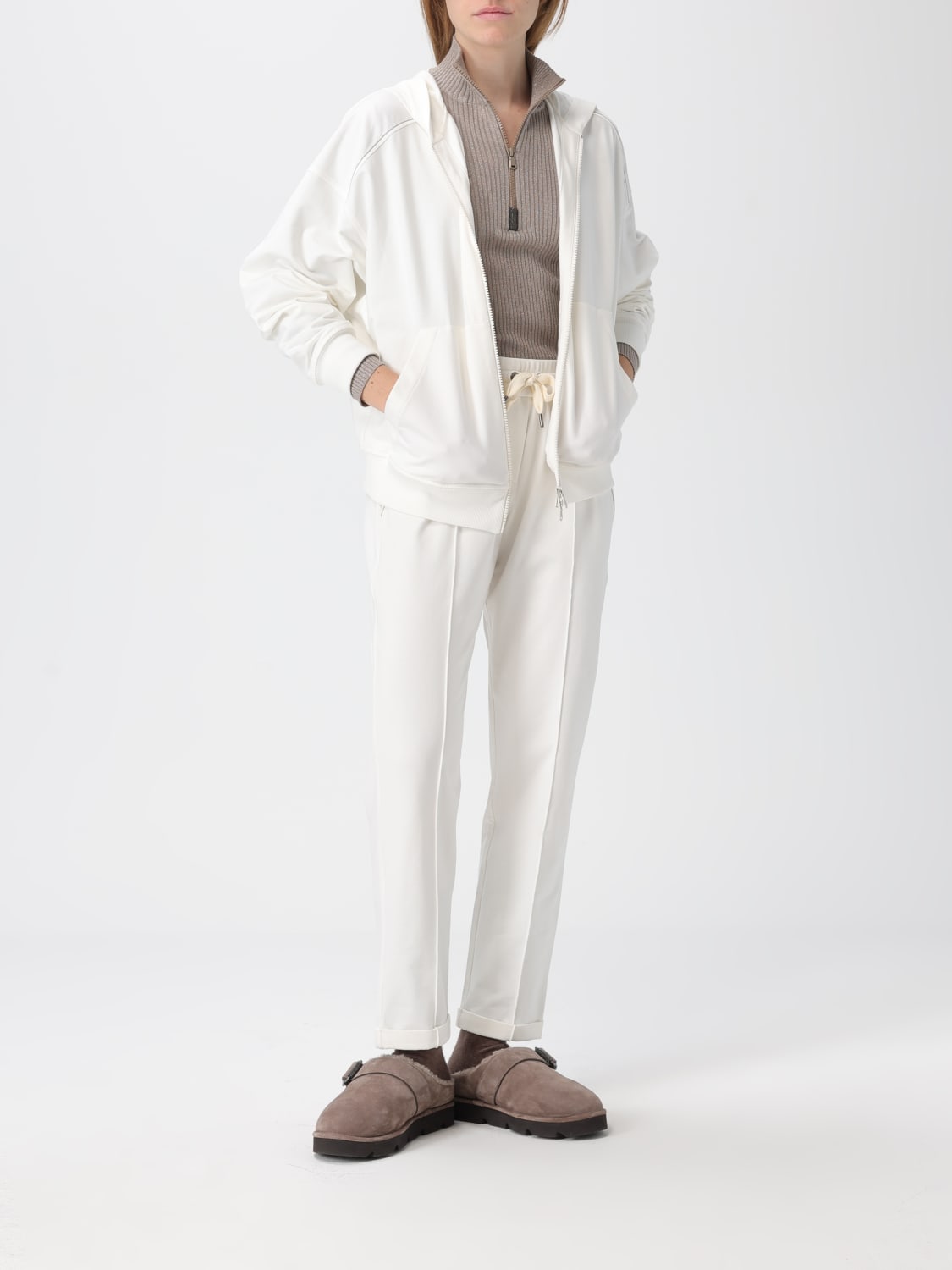 BRUNELLO CUCINELLI SWEATSHIRT: Sweater woman Brunello Cucinelli, Natural - Img 2