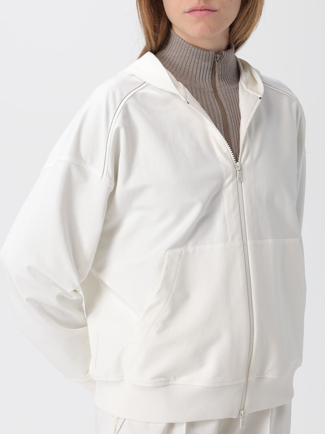 BRUNELLO CUCINELLI SWEATSHIRT: Sweater woman Brunello Cucinelli, Natural - Img 5