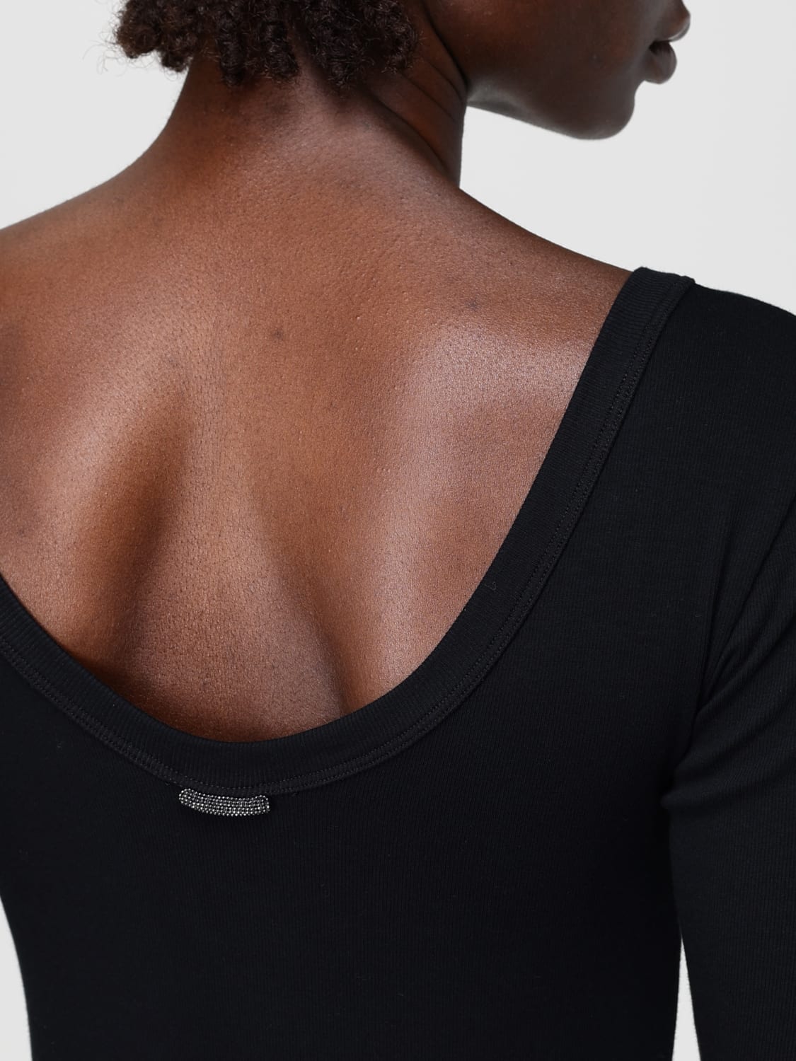 BRUNELLO CUCINELLI T-SHIRT: T-shirt woman Brunello Cucinelli, Black - Img 5