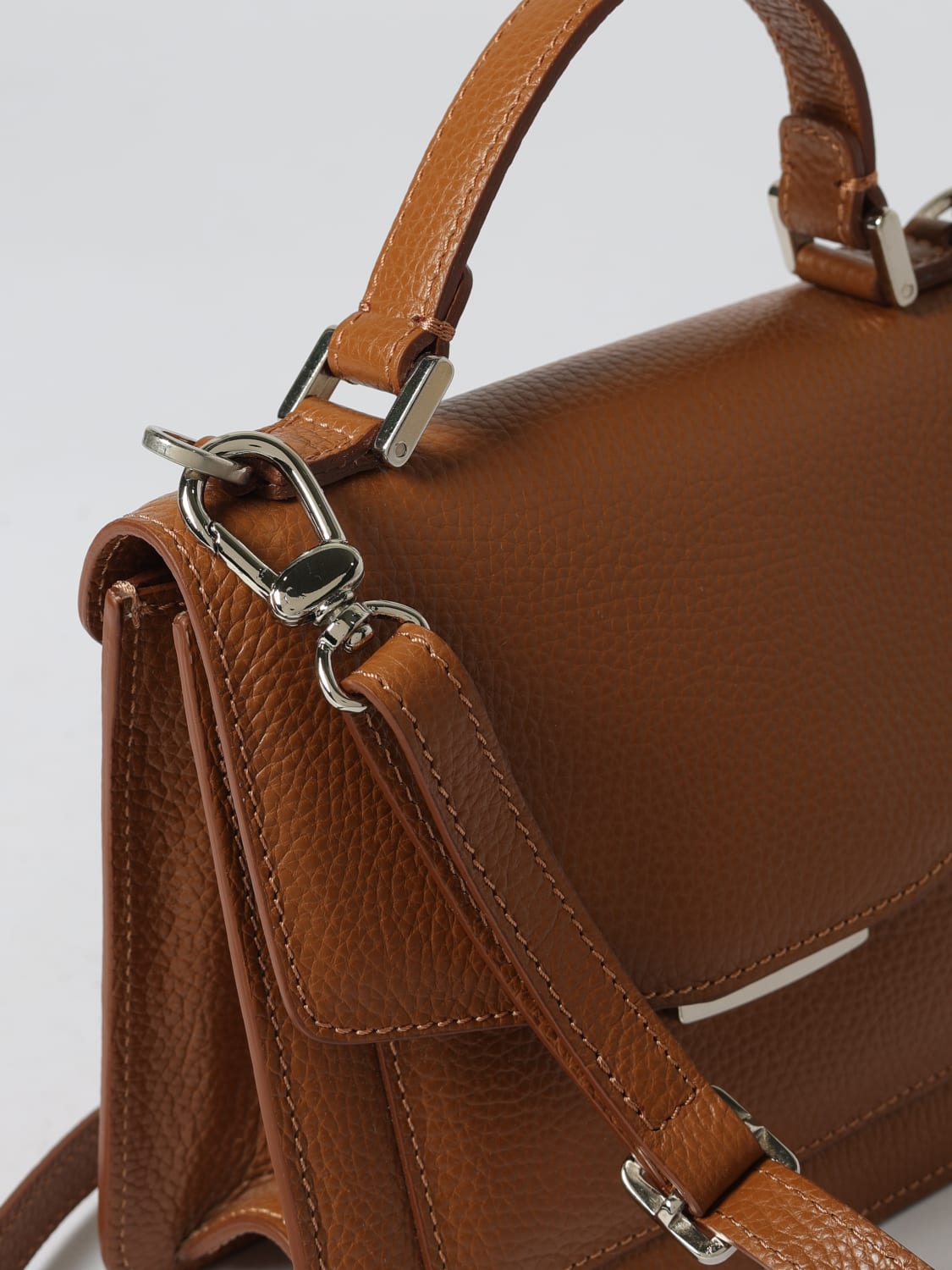 SKYTOS BORSA MINI: Borsa Barby Skytos in pelle martellata , Cuoio - Img 3