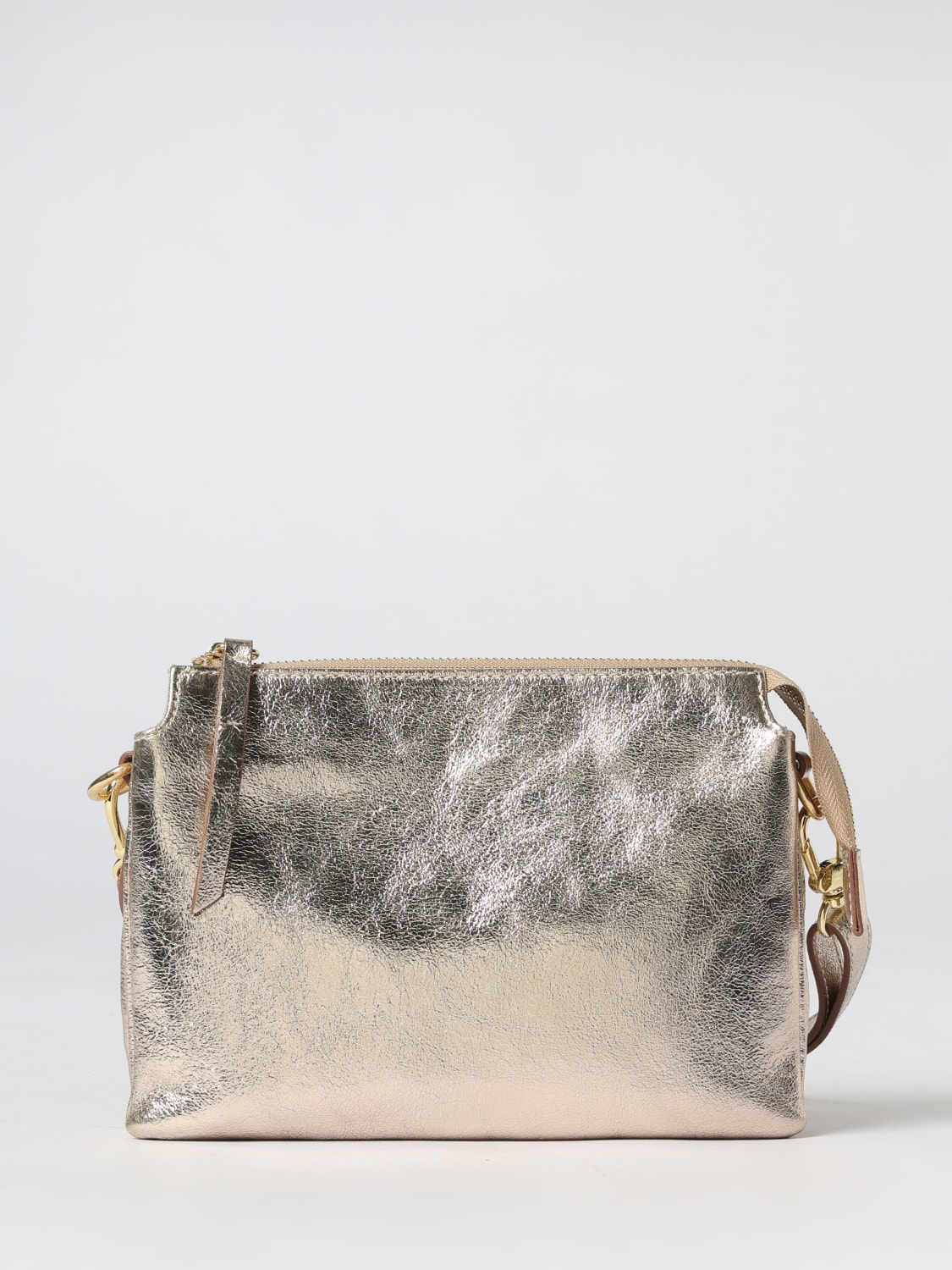 SKYTOS BORSA MINI: Borsa New Ale Skytos in pelle laminata , Oro - Img 1