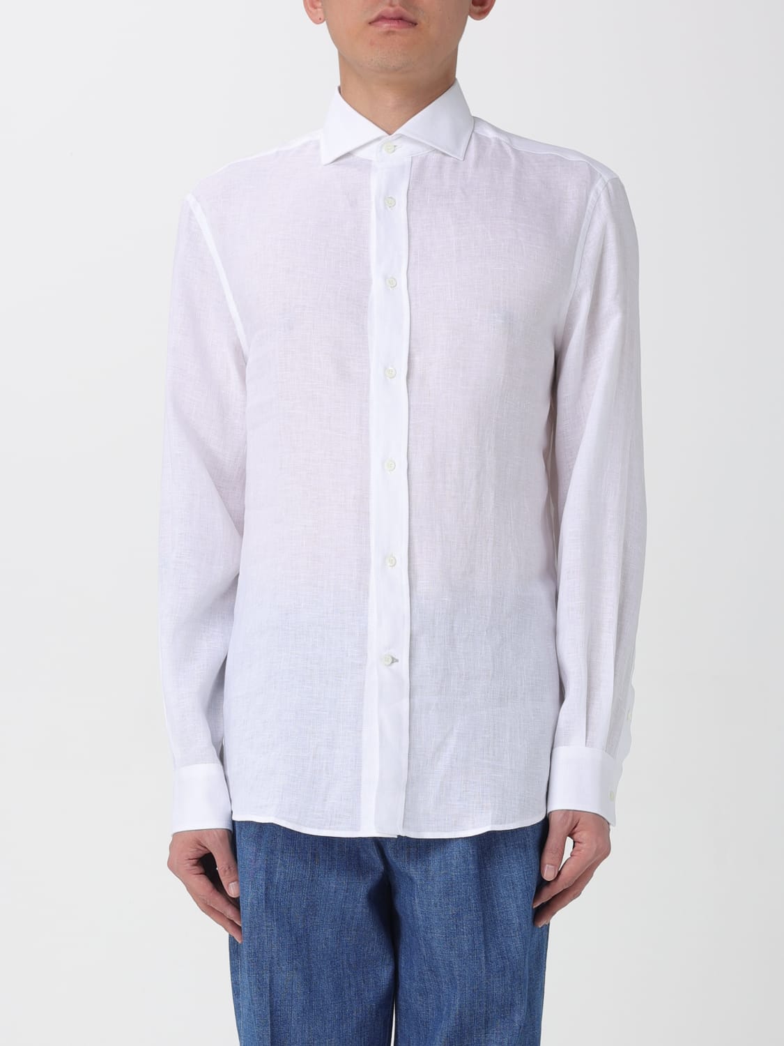 BRUNELLO CUCINELLI SHIRT: Shirt men Brunello Cucinelli, White - Img 1
