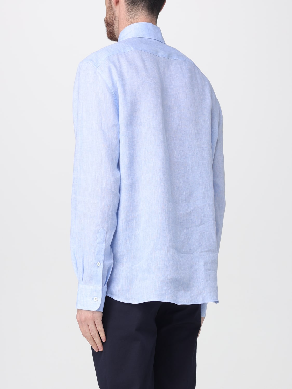 BRUNELLO CUCINELLI SHIRT: Shirt men Brunello Cucinelli, Sky Blue - Img 3