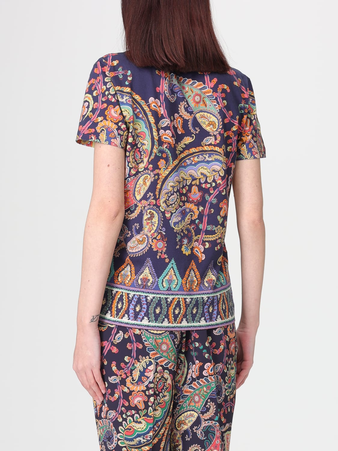 ETRO T-SHIRT: T-shirt femme Etro, Bleu - Img 3