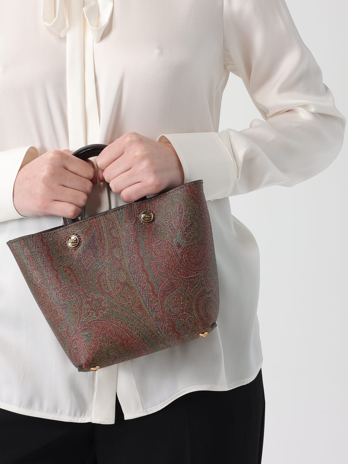 ETRO SHOULDER BAG: Shoulder bag woman Etro, Brown - Img 2