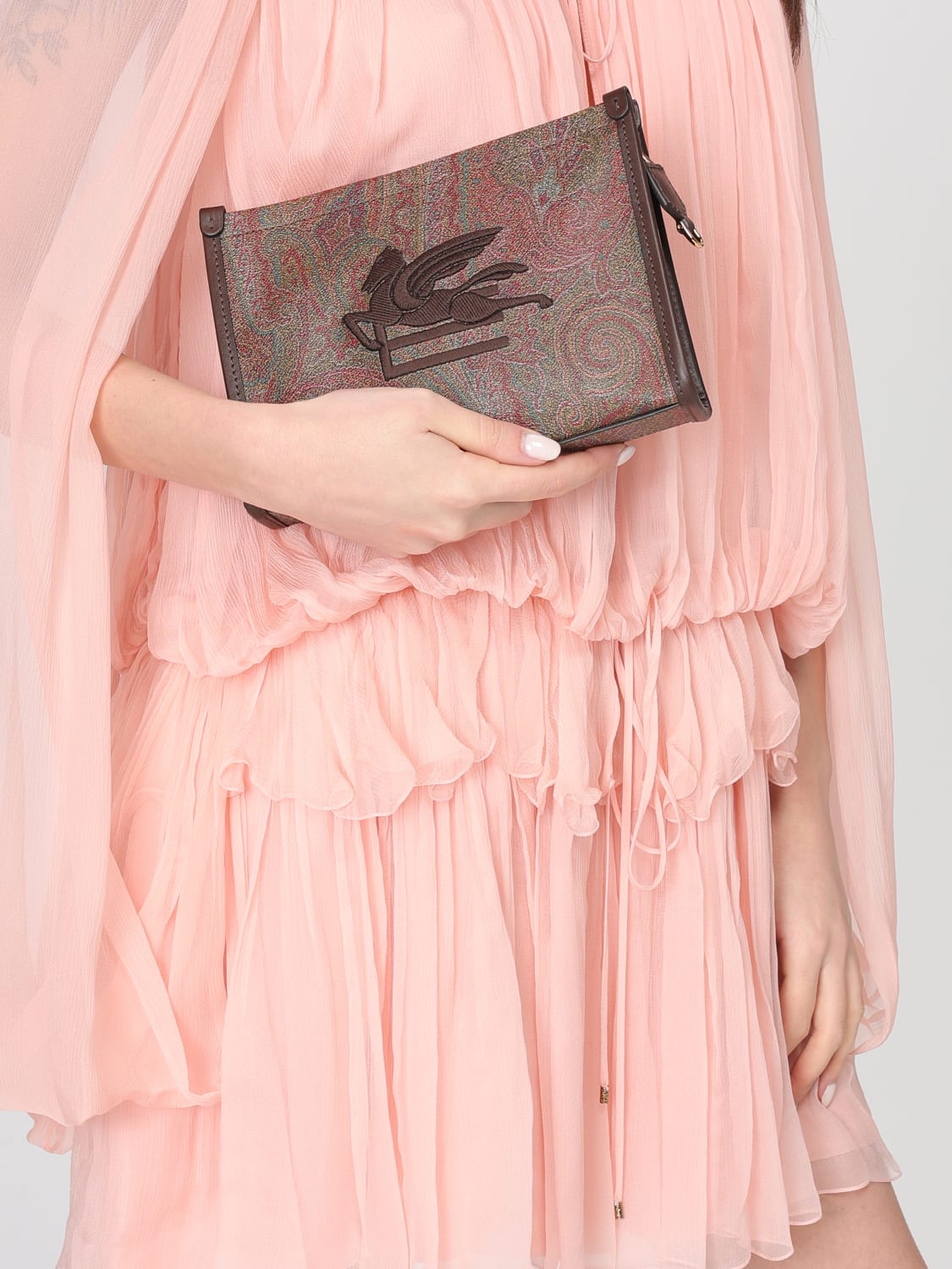 ETRO SHOULDER BAG: Shoulder bag woman Etro, Brown - Img 2