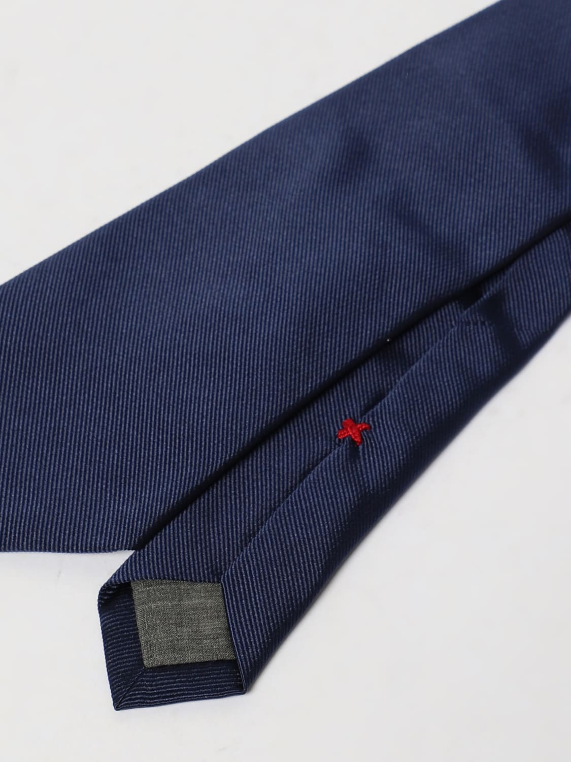 BRUNELLO CUCINELLI CRAVATTA: Cravatta Brunello Cucinelli in maglia di seta, Blue - Img 2