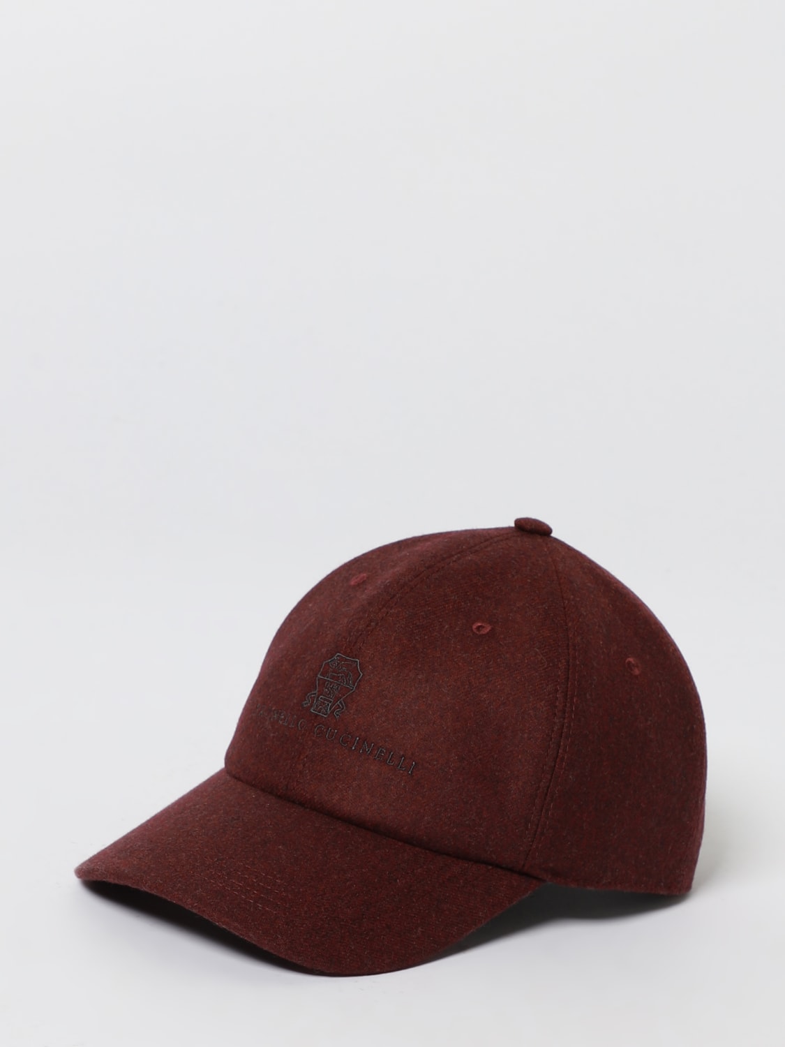 BRUNELLO CUCINELLI HAT: Hat men Brunello Cucinelli, Burgundy - Img 1