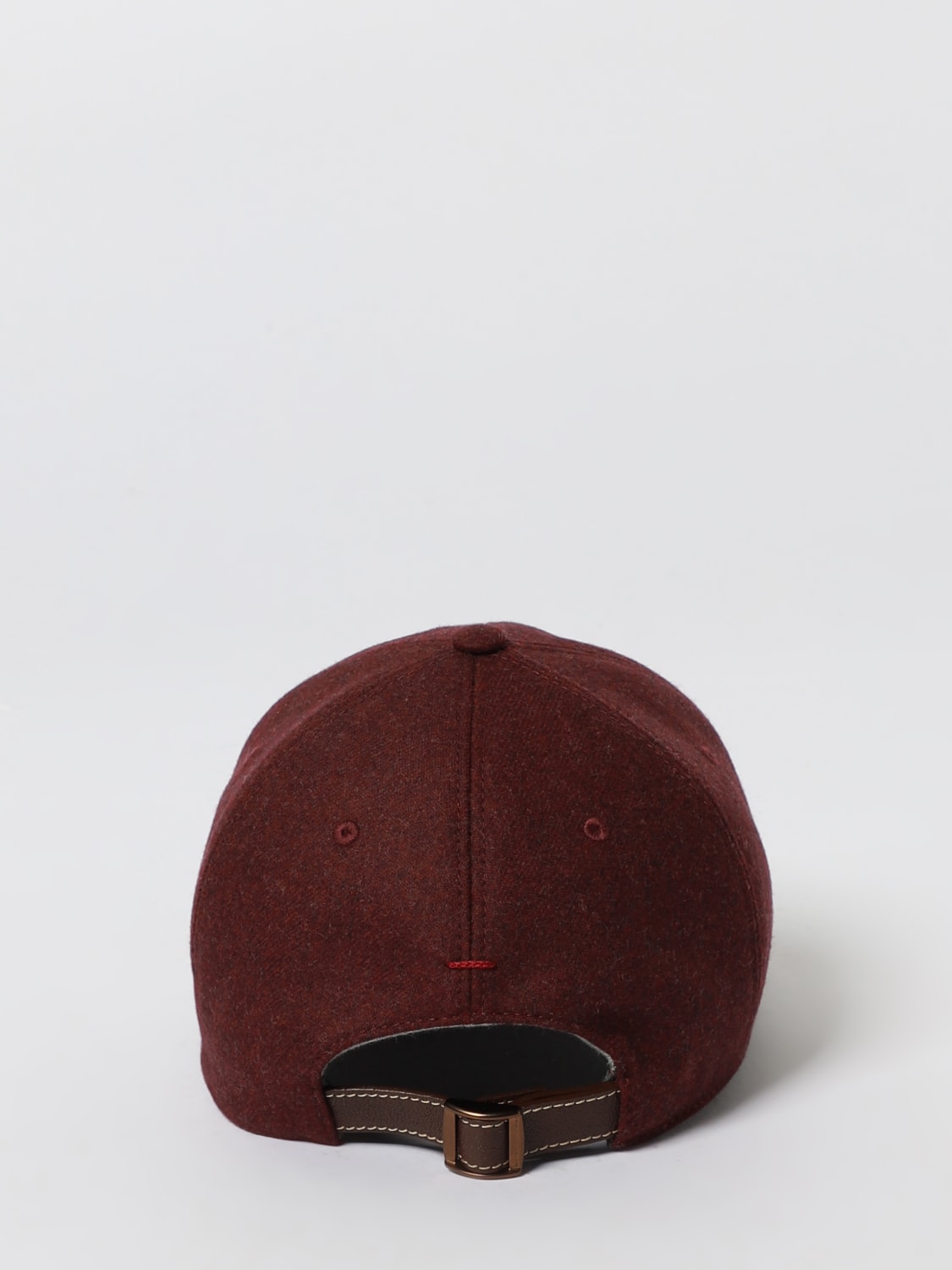 BRUNELLO CUCINELLI HAT: Hat men Brunello Cucinelli, Burgundy - Img 3