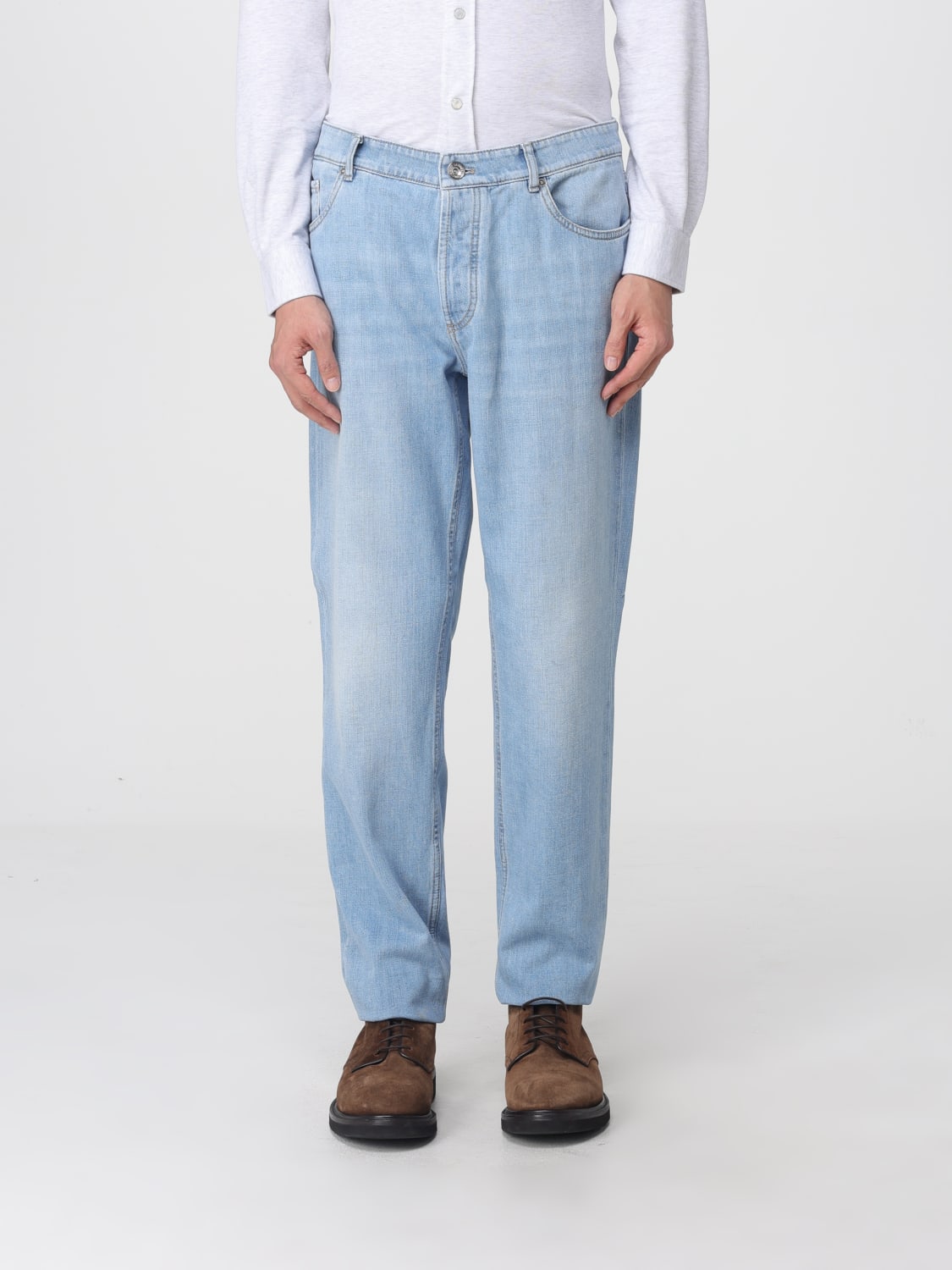 BRUNELLO CUCINELLI JEANS: Jeans men Brunello Cucinelli, Stone Washed - Img 1