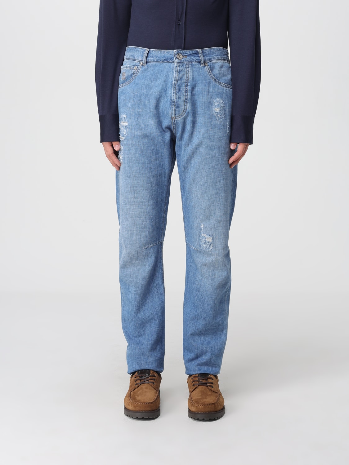 BRUNELLO CUCINELLI JEANS: Jeans men Brunello Cucinelli, Denim - Img 1