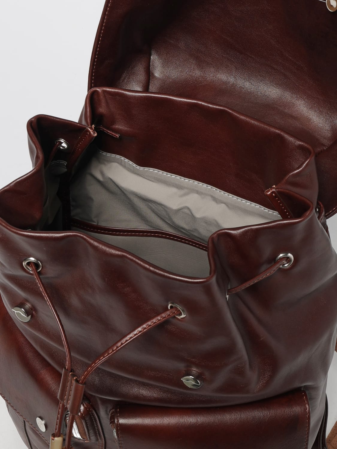 BRUNELLO CUCINELLI RUCKSACK: Tasche herren Brunello Cucinelli, Burgunderrot - Img 5