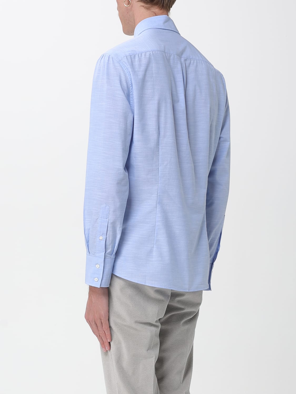 BRUNELLO CUCINELLI シャツ: シャツ メンズ Brunello Cucinelli, スカイブルー - Img 2