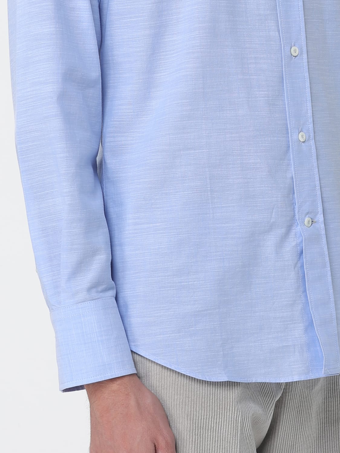 BRUNELLO CUCINELLI シャツ: シャツ メンズ Brunello Cucinelli, スカイブルー - Img 4