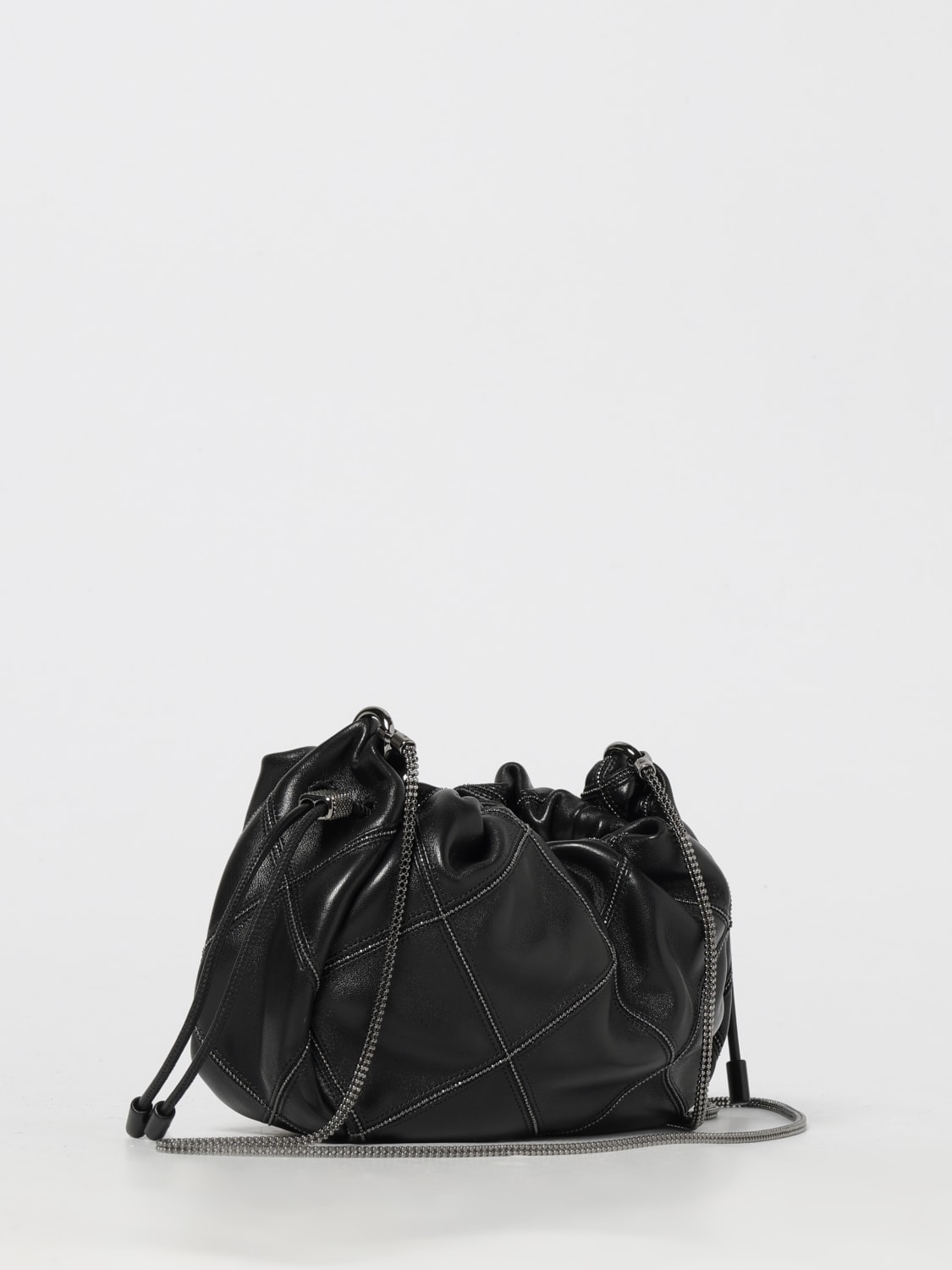 BRUNELLO CUCINELLI CLUTCH: Shoulder bag woman Brunello Cucinelli, Black - Img 3