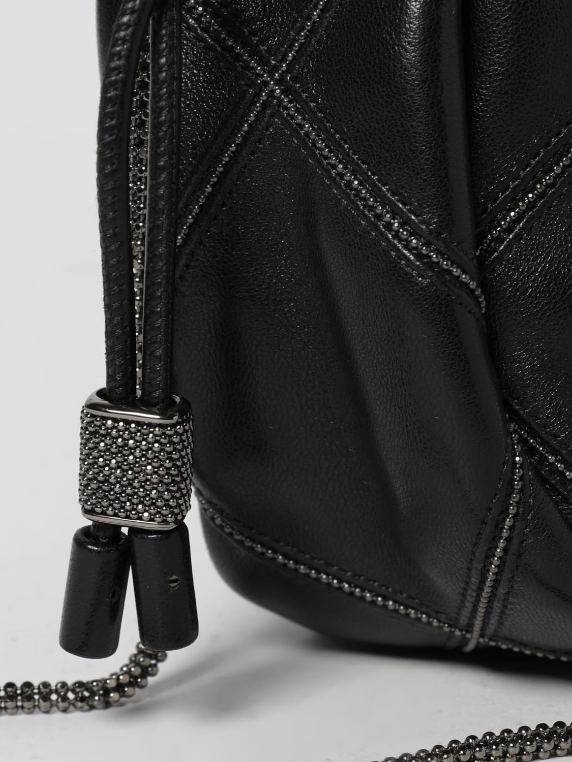 BRUNELLO CUCINELLI CLUTCH: Shoulder bag woman Brunello Cucinelli, Black - Img 4