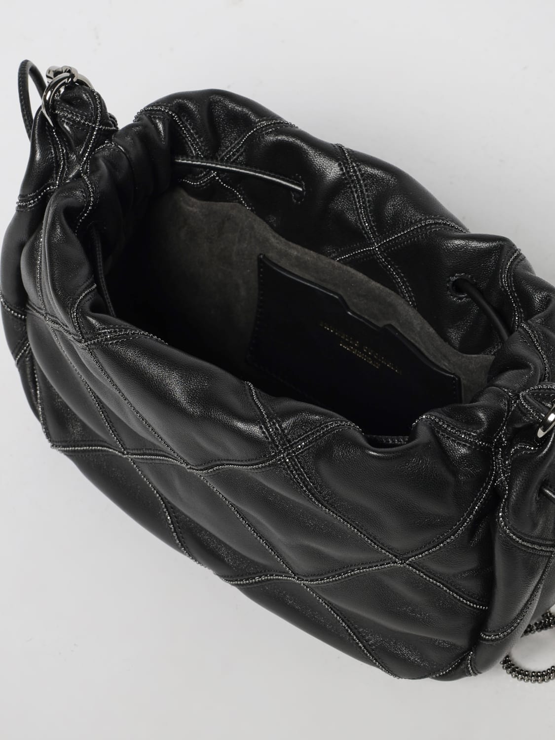 BRUNELLO CUCINELLI CLUTCH: Shoulder bag woman Brunello Cucinelli, Black - Img 5