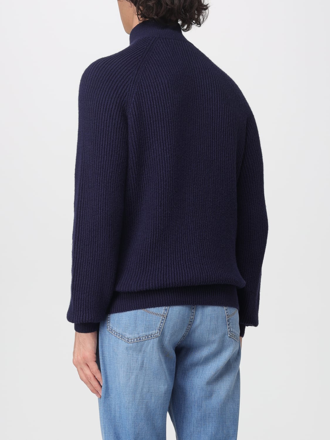 BRUNELLO CUCINELLI PULLOVER: Pullover herren Brunello Cucinelli, Navy - Img 3