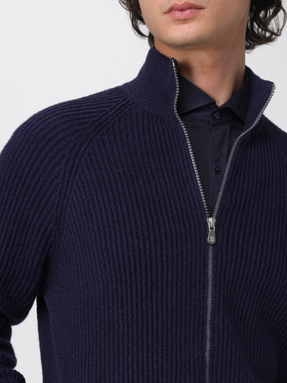 BRUNELLO CUCINELLI PULLOVER: Pullover herren Brunello Cucinelli, Navy - Img 5