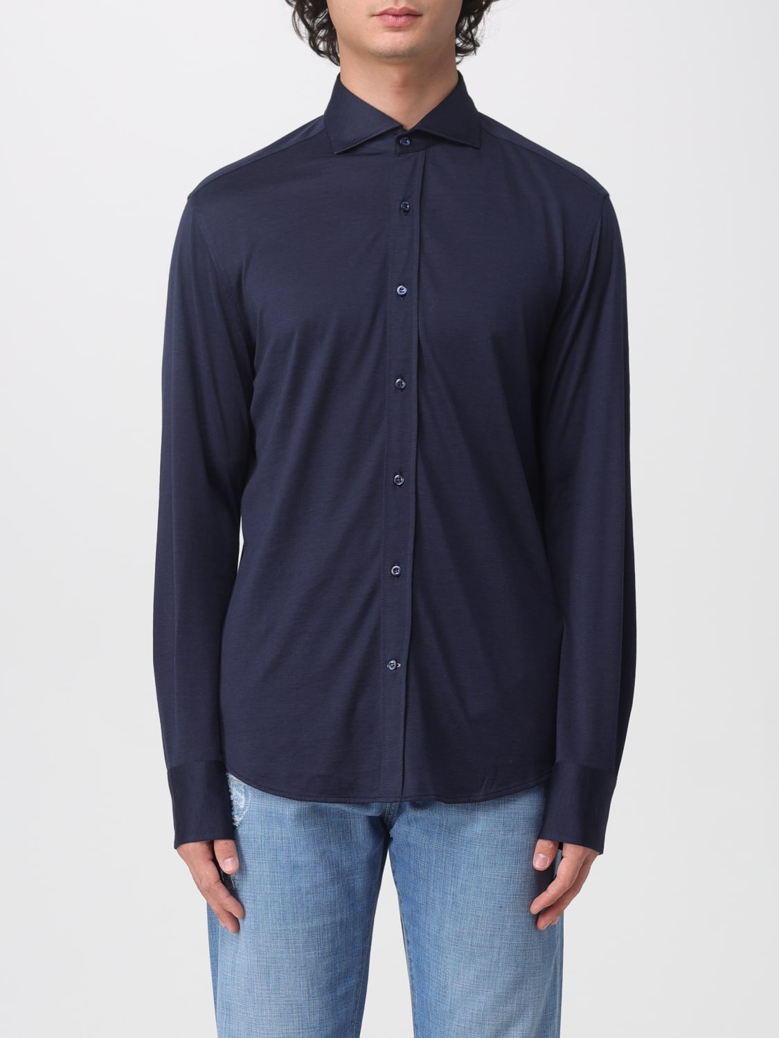 BRUNELLO CUCINELLI SHIRT: Shirt men Brunello Cucinelli, Blue - Img 1