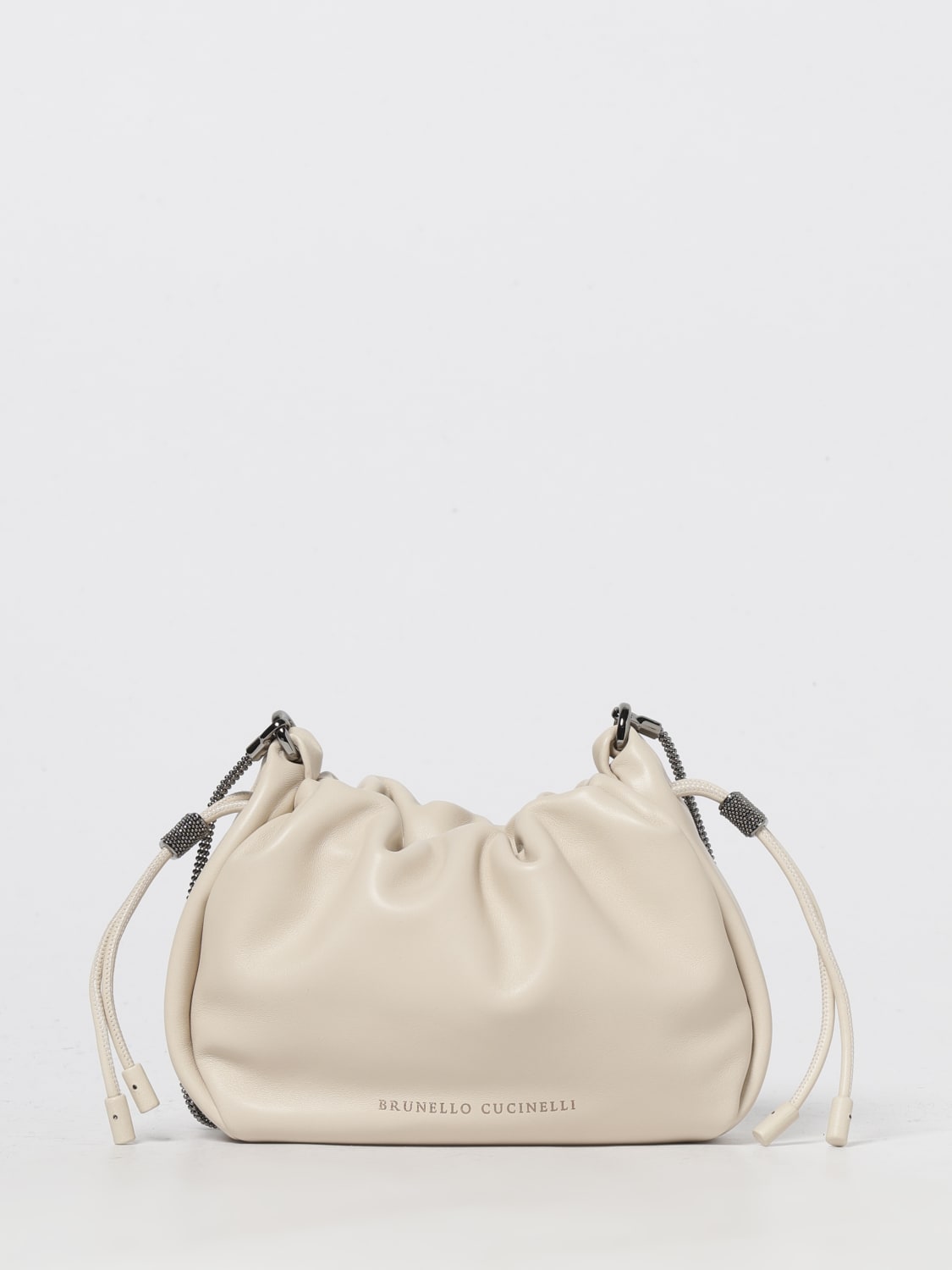 BRUNELLO CUCINELLI MINITASCHE: Schultertasche damen Brunello Cucinelli, Ivory - Img 1