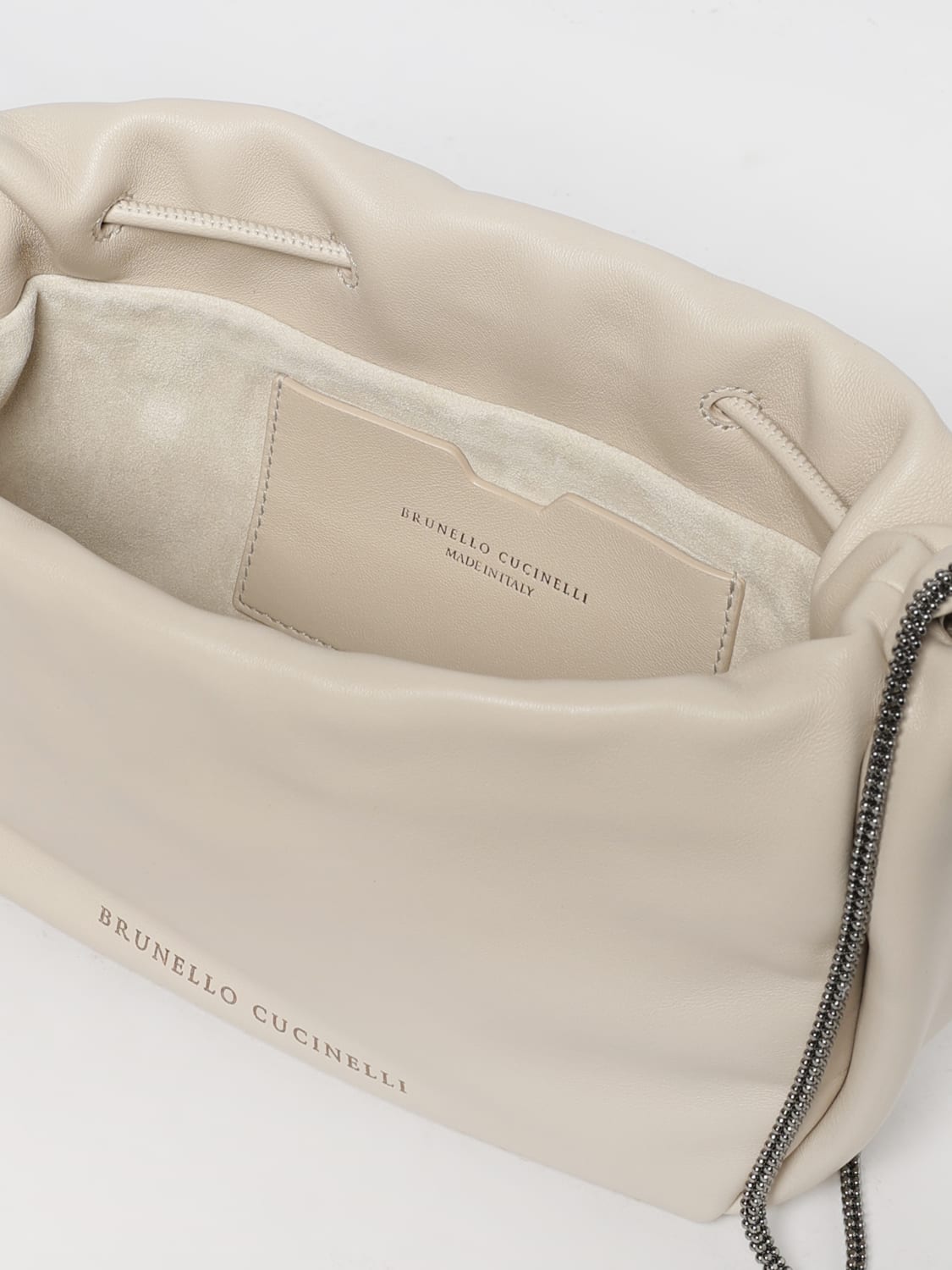 BRUNELLO CUCINELLI MINITASCHE: Schultertasche damen Brunello Cucinelli, Ivory - Img 5