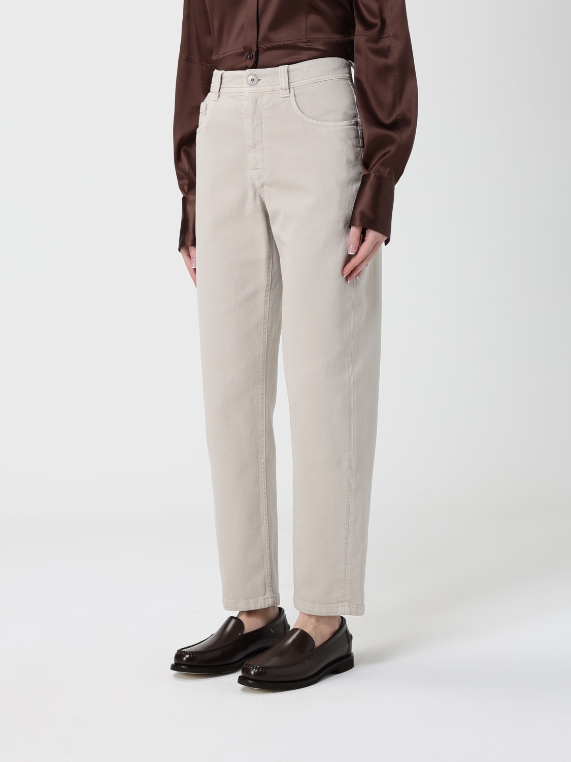 BRUNELLO CUCINELLI VAQUEROS: Pantalones mujer Brunello Cucinelli, Marfil - Img 4