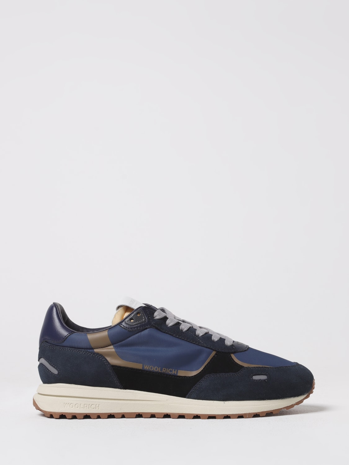 WOOLRICH SNEAKERS: Sneakers Retro Woolrich in camoscio e nylon , Blue - Img 1
