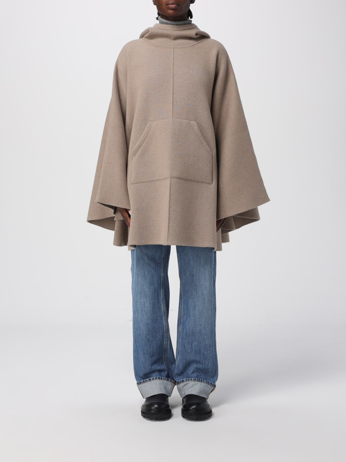 BOTTEGA VENETA COAT: Coat woman Bottega Veneta, Beige - Img 1