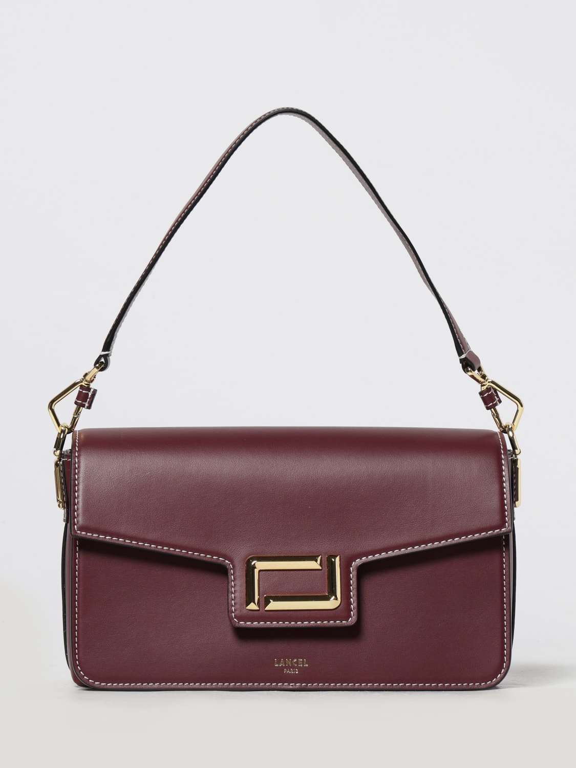 LANCEL SHOULDER BAG: Shoulder bag woman Lancel, Burgundy - Img 1