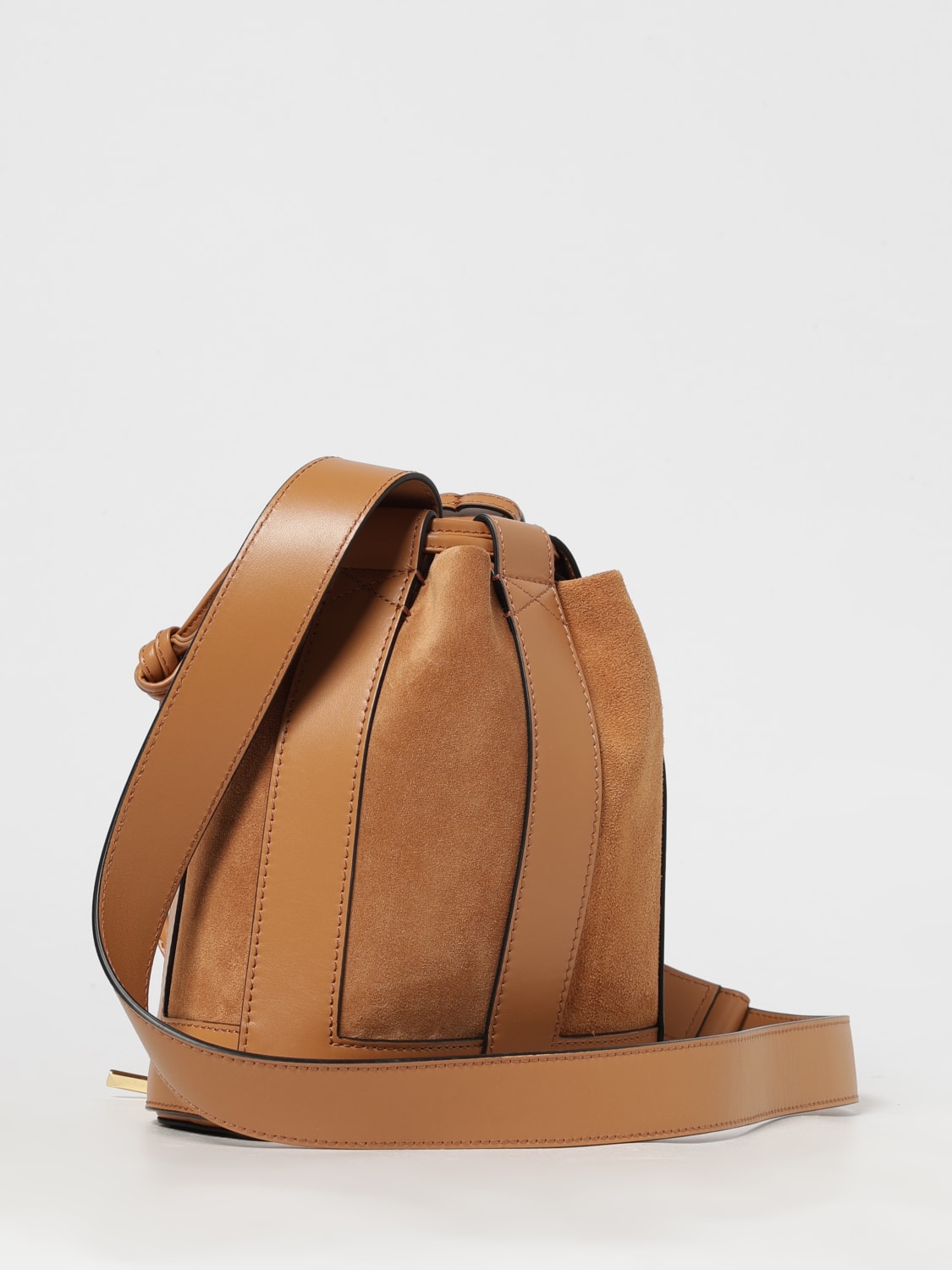 LANCEL BORSA A TRACOLLA: Borsa a secchiello Elles Lancel, Cammello - Img 2