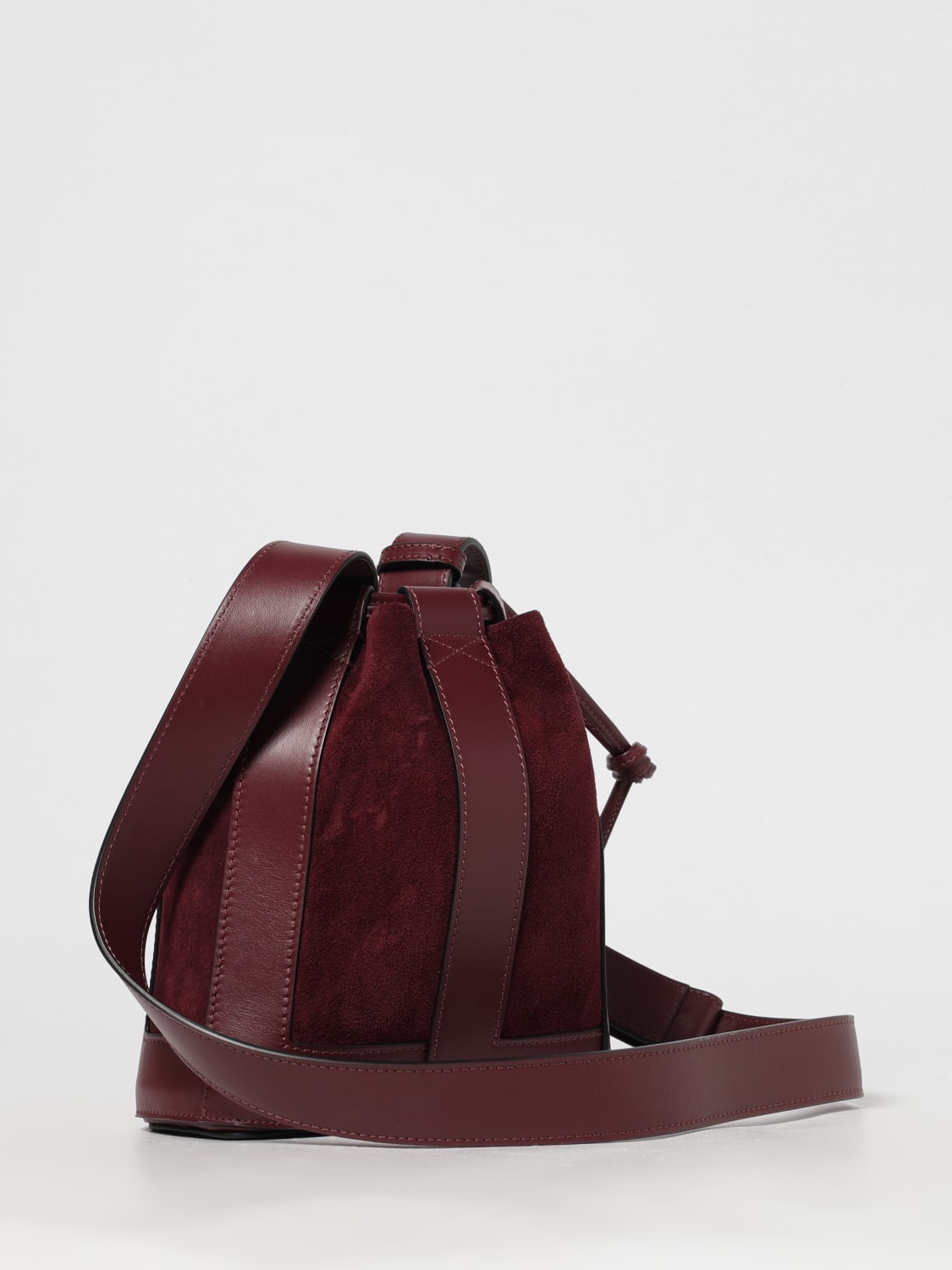 LANCEL BORSA A TRACOLLA: Borsa a secchiello Elles Lancel, Bordeaux - Img 2