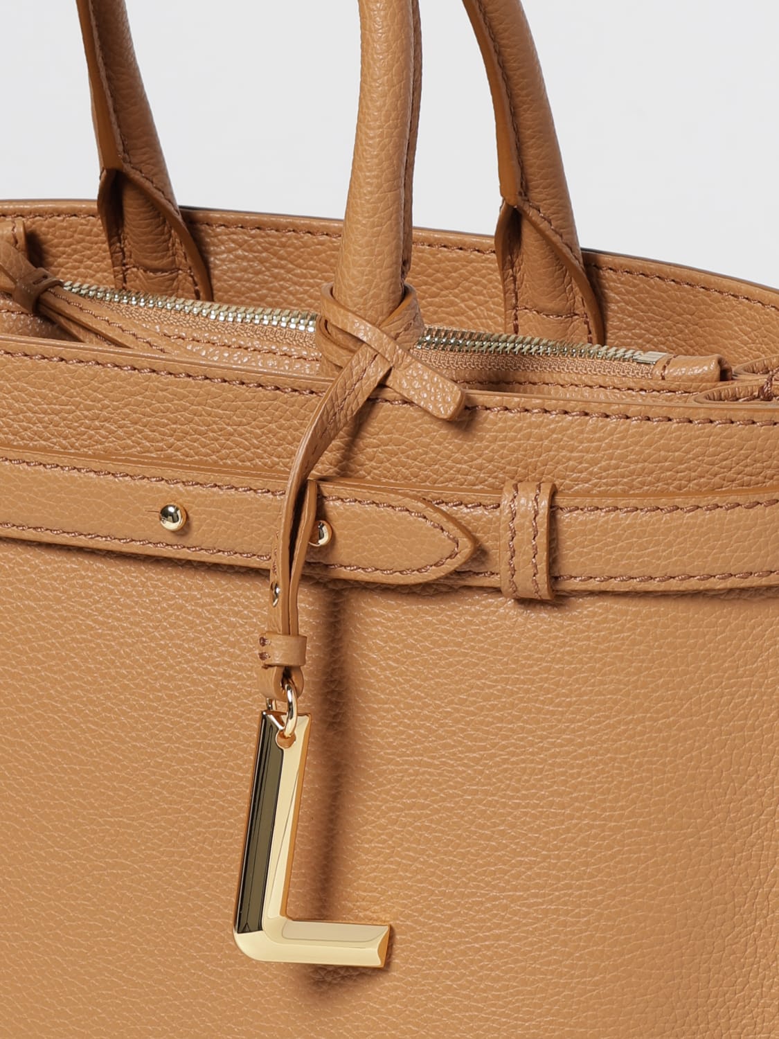 LANCEL SAC À MAIN: Sac porté épaule femme Lancel, Chameau - Img 3