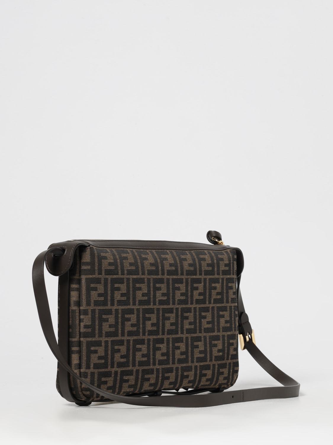 FENDI CROSSBODY BAG: Shoulder bag woman Fendi, Tobacco - Img 3