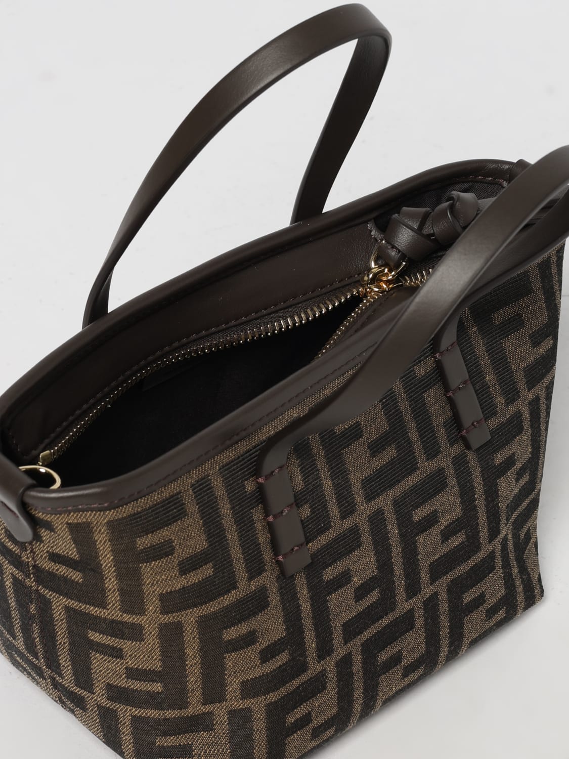 FENDI MINI BAG: Shoulder bag woman Fendi, Tobacco - Img 5