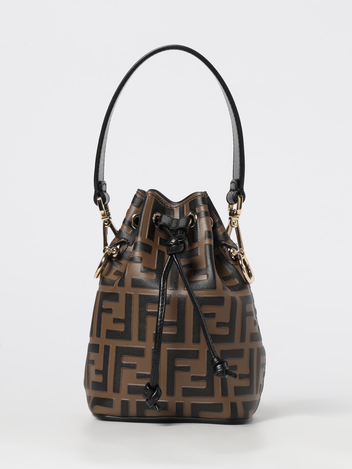 FENDI MINI BAG: Shoulder bag woman Fendi, Tobacco - Img 1