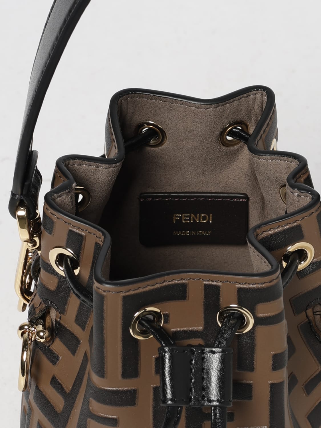 FENDI MINI BAG: Shoulder bag woman Fendi, Tobacco - Img 5