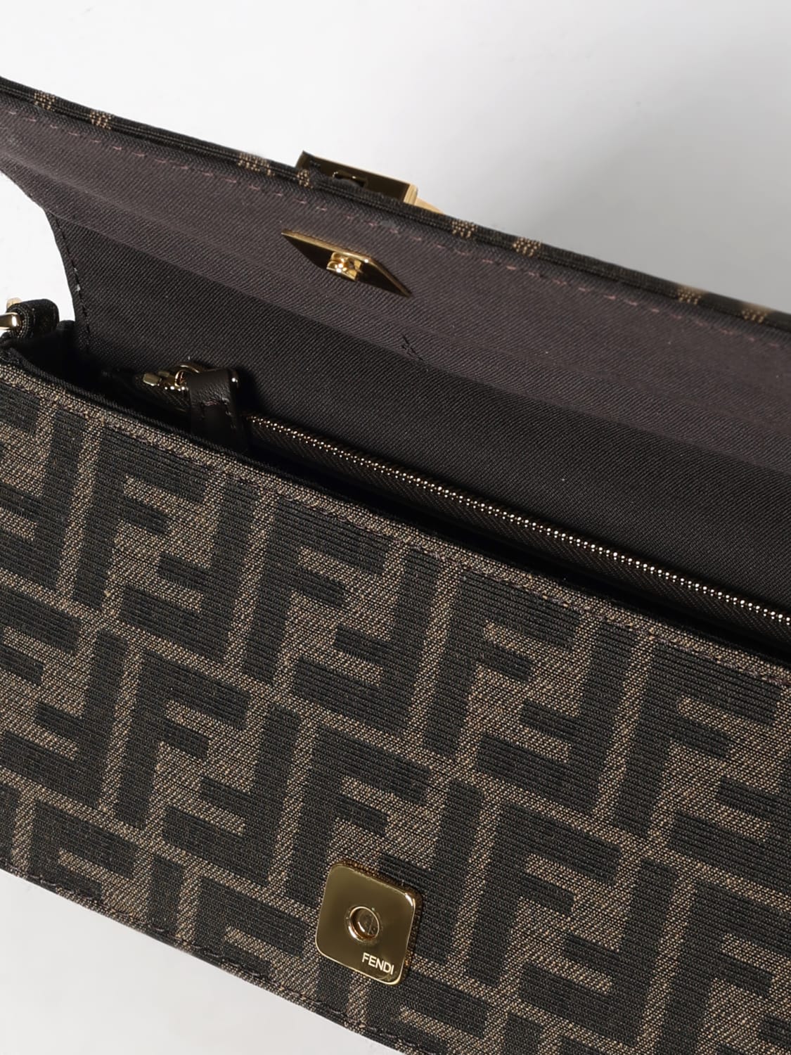 FENDI MINI BAG: Shoulder bag woman Fendi, Tobacco - Img 5