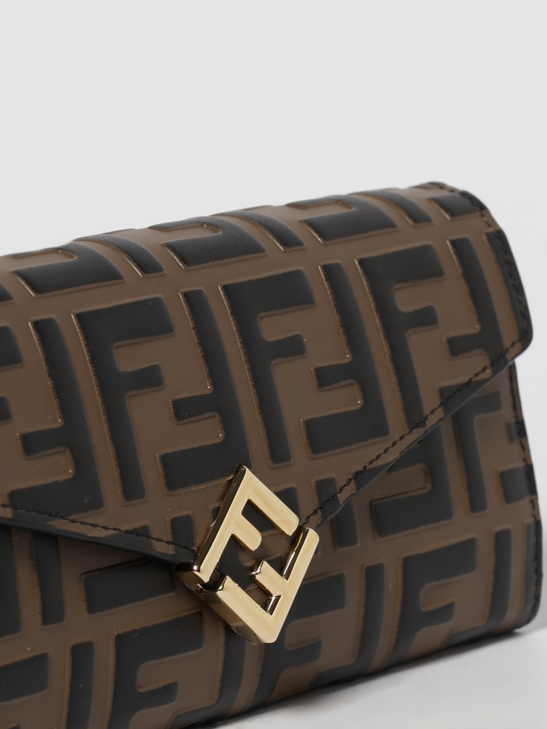 FENDI WALLET: Shoulder bag woman Fendi, Tobacco - Img 4