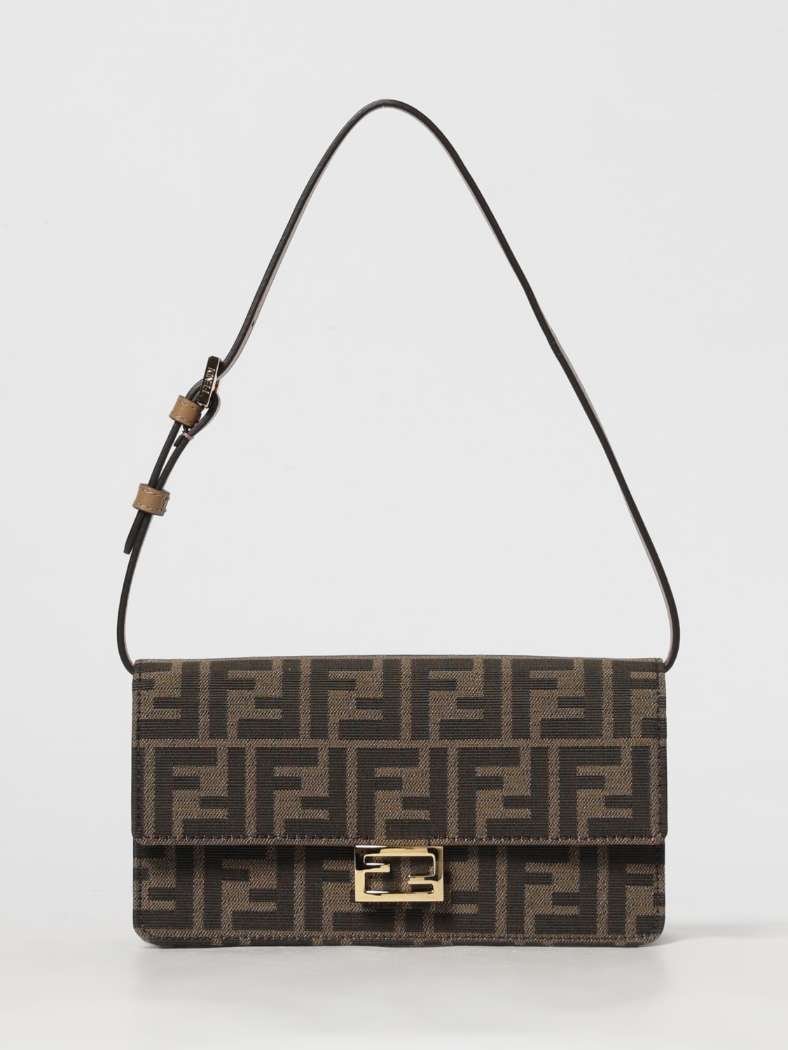 FENDI MINI BAG: Shoulder bag woman Fendi, Tobacco - Img 1