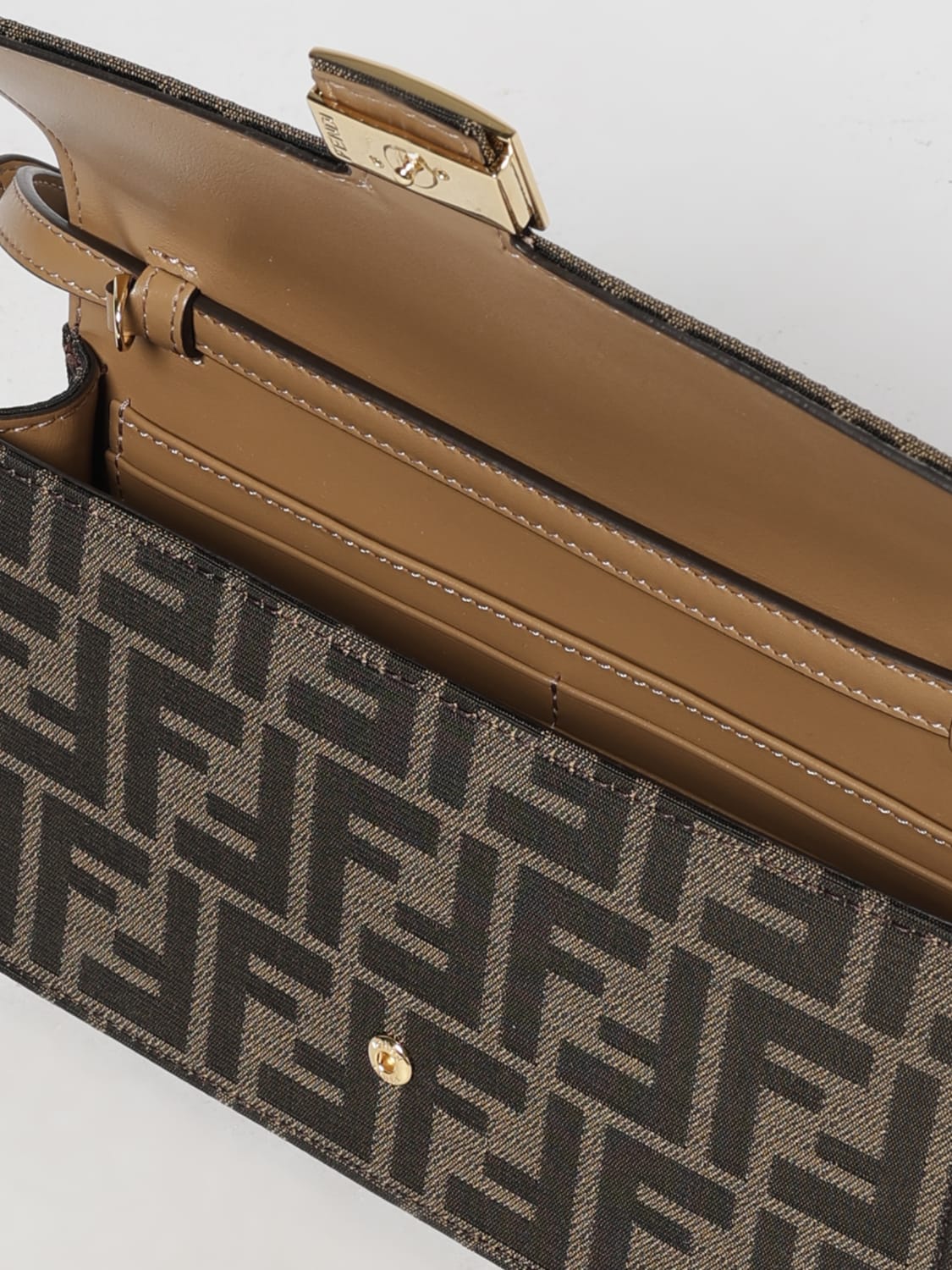 FENDI MINI BAG: Shoulder bag woman Fendi, Tobacco - Img 5