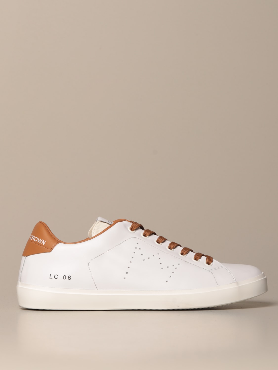 LEATHER CROWN Sneakers uomo Bianco Sneakers Leather Crown MLC06 online su GIGLIO.COM