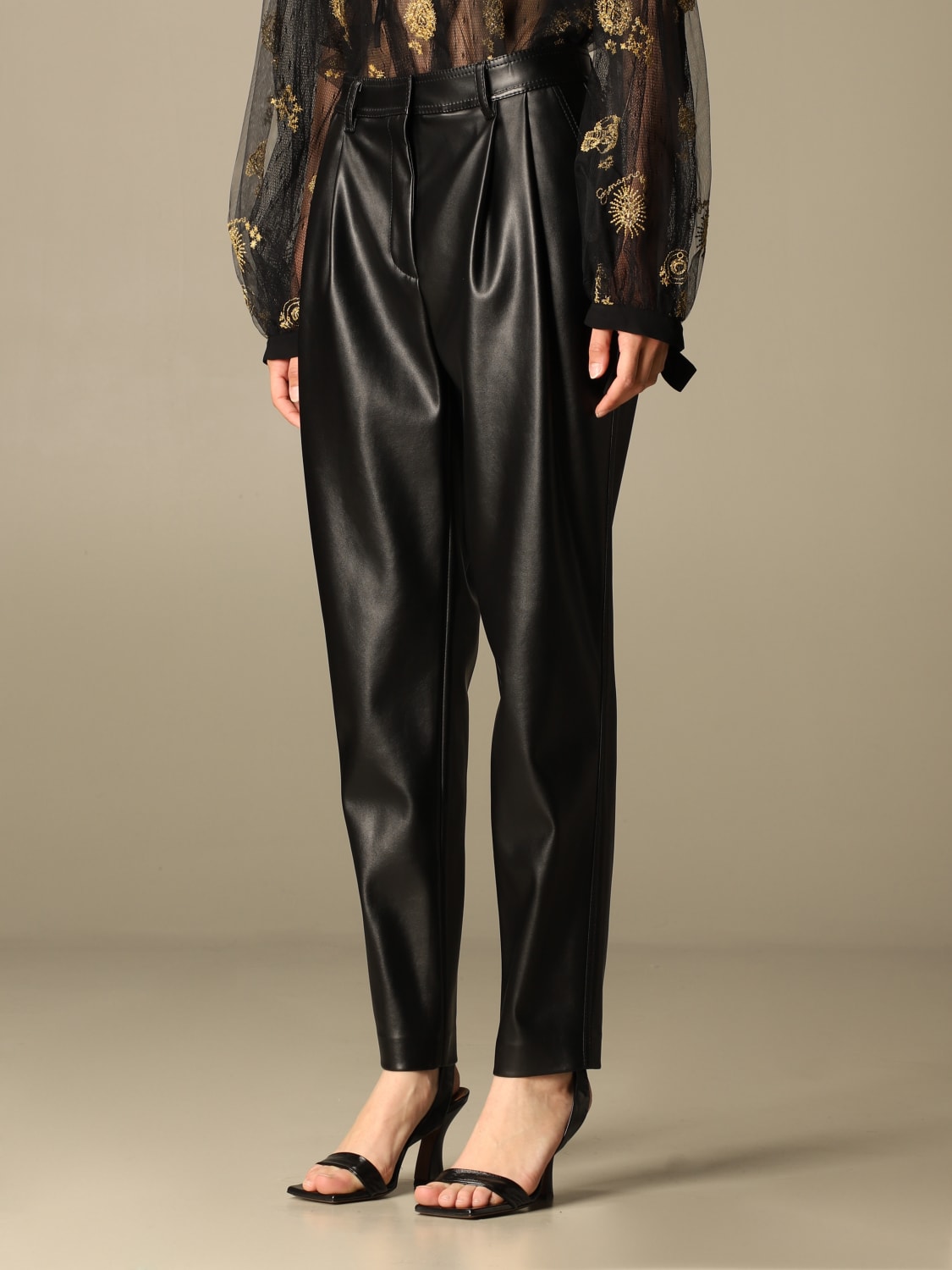 ERMANNO FIRENZE PANTS: Ermanno Ermanno Scervino high-waisted pants, Black - Img 4