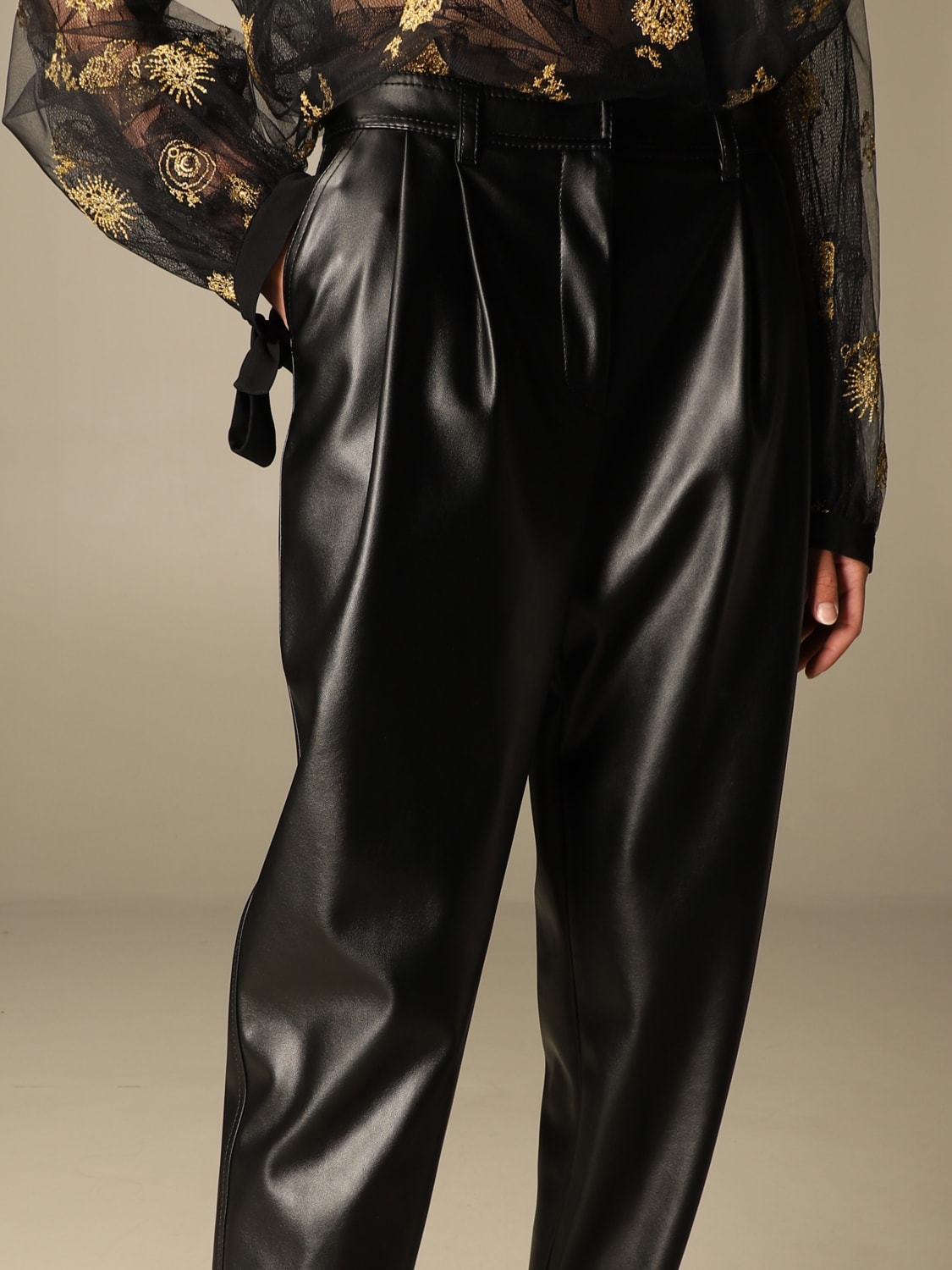 ERMANNO FIRENZE PANTS: Ermanno Ermanno Scervino high-waisted pants, Black - Img 5