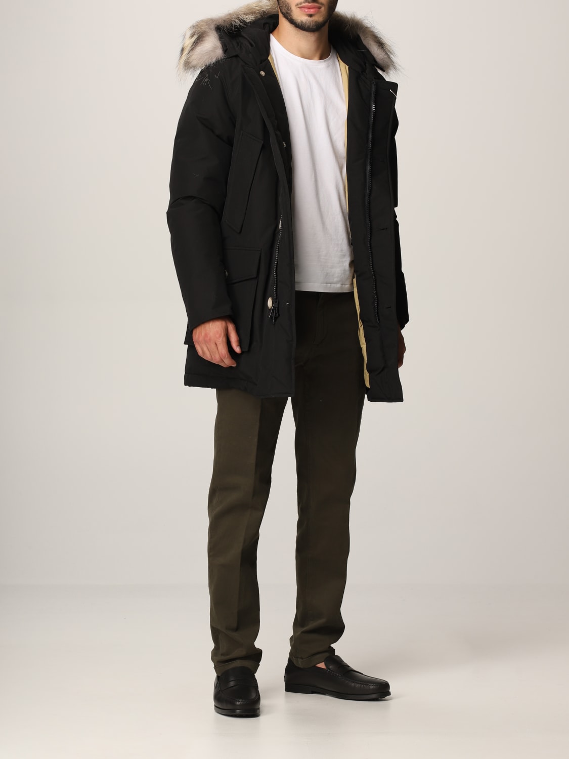 WOOLRICH COAT: Jacket men Woolrich, Black - Img 2