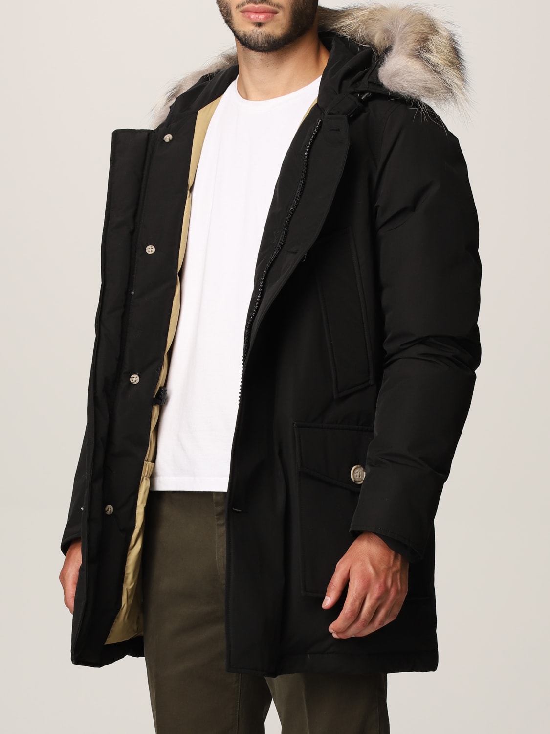 WOOLRICH COAT: Jacket men Woolrich, Black - Img 4