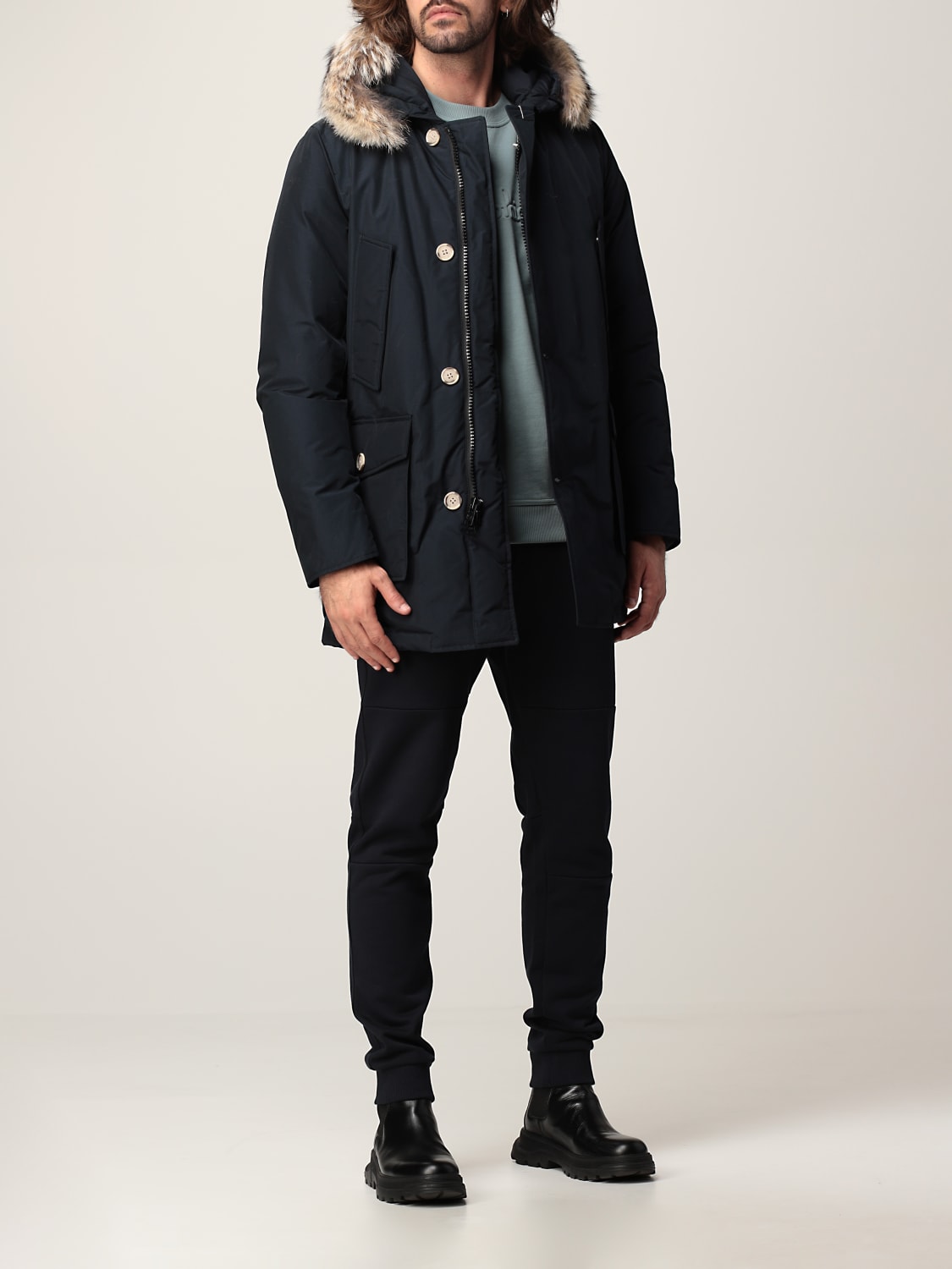 WOOLRICH COAT: Jacket men Woolrich, Blue - Img 2